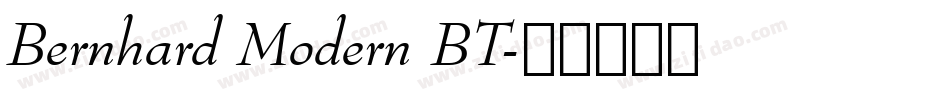 Bernhard Modern BT字体转换
